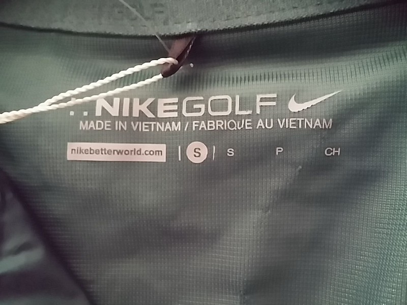 Nike Golf Men's Shield 1/2-Zip Top DK EMERALD/LT GREEN/GREY SMALL 639981-374 $80 gallery