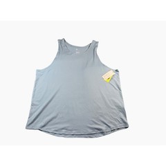 Mens XL All in Motion Mens Linear Mesh Tank Top Light Blue Moisture Wicking Gym