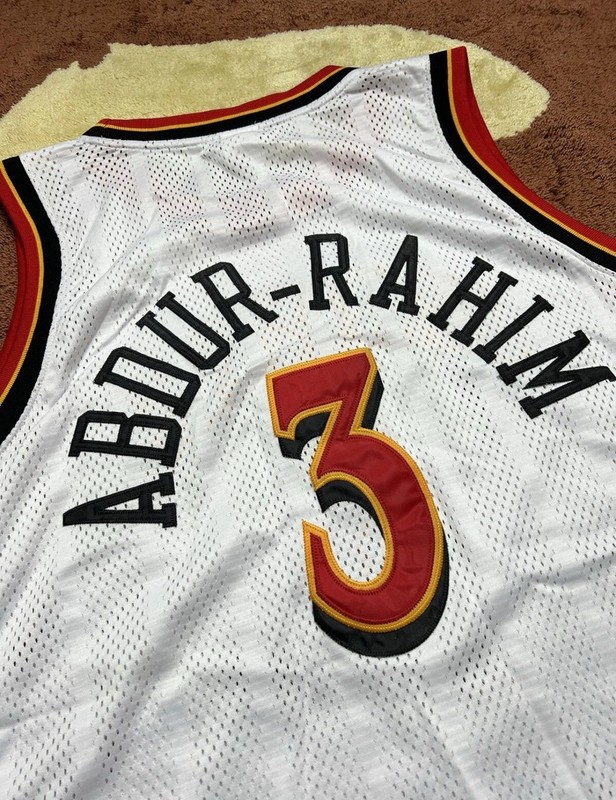 Vintage Atlanta Hawks Shareef Abdur Rahim NBA Basketball Jersey 48 XL Young gallery