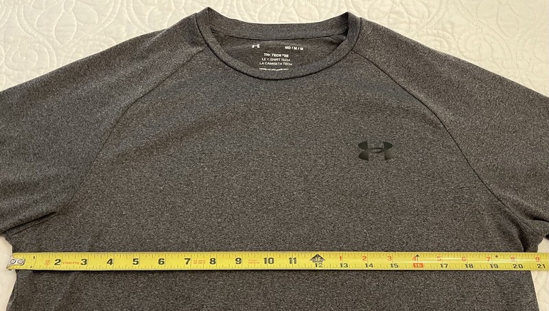 Under Armour The Tech Tee Crew Neck S/S Stretch T-Shirt Men’s Size M Dark Gray gallery