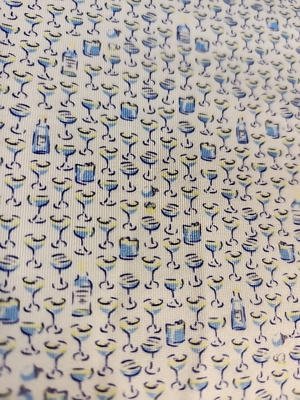 Peter Millar Summer Comfort Martini Print Golf Lightweight Polo Shirt Mens XL gallery
