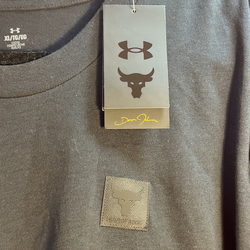 Under Armour Project Rock Cuffed Long Sleeve T Shirt Men's Sz XL Black NWT gallery