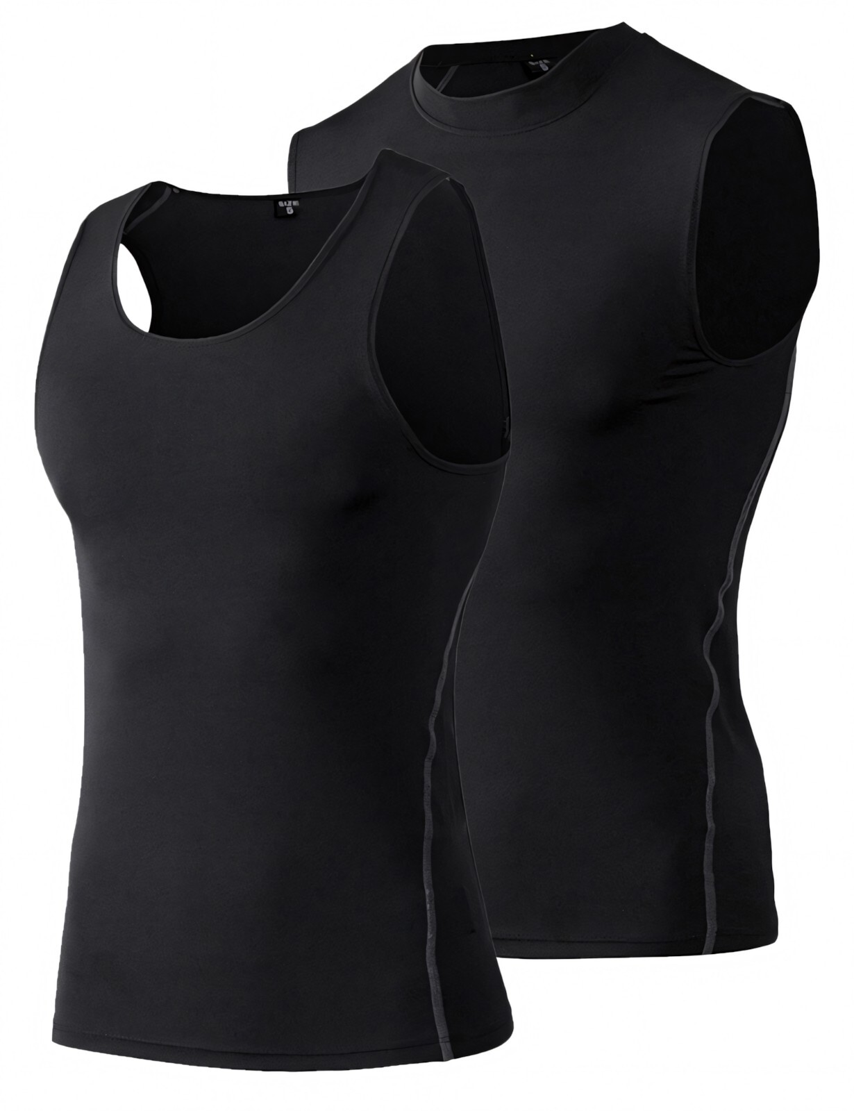 Men Dry Fit Athletic Compression Shirt Set, Sleeveless Short Sleeve Long Sleeve gallery