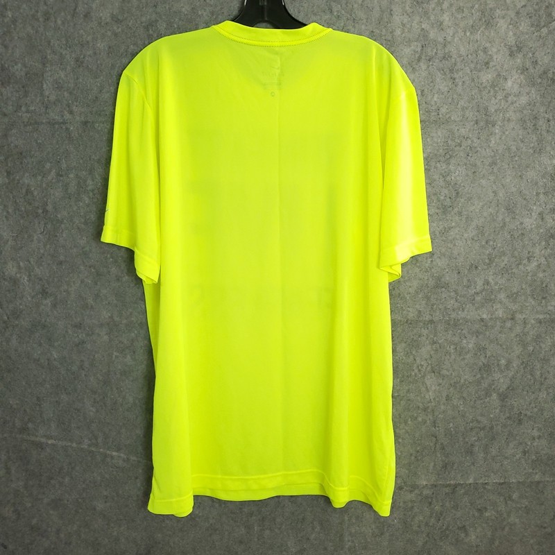 Nike Shirt Adult Size XL Green Yellow Reflective Running Graphic Front Print gallery