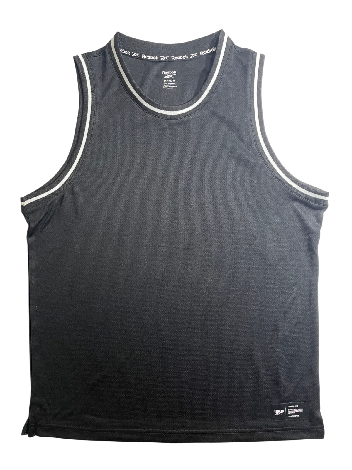 Reebok Performance Tank Top Men’s Medium Black Athletic Sleeveless Shirt NEW gallery
