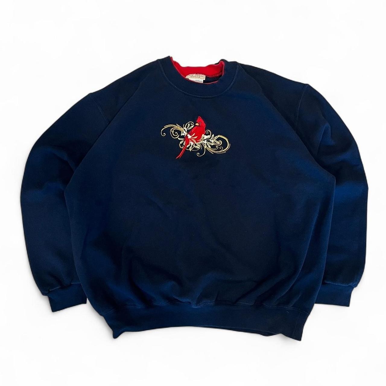 Top Stitch Men's Navy and Blue Sweatshirt gallery