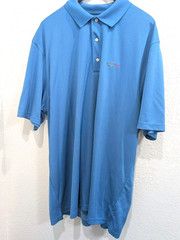 Greg Norman Play Dry Moisture Wicking Men’s Polo Shirt EUC Aqua Blue Size 3XL