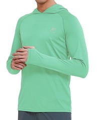 Men’s Rash Guard Shirts UPF 50+ UV Sun Protection Swim Shirts Hoodie