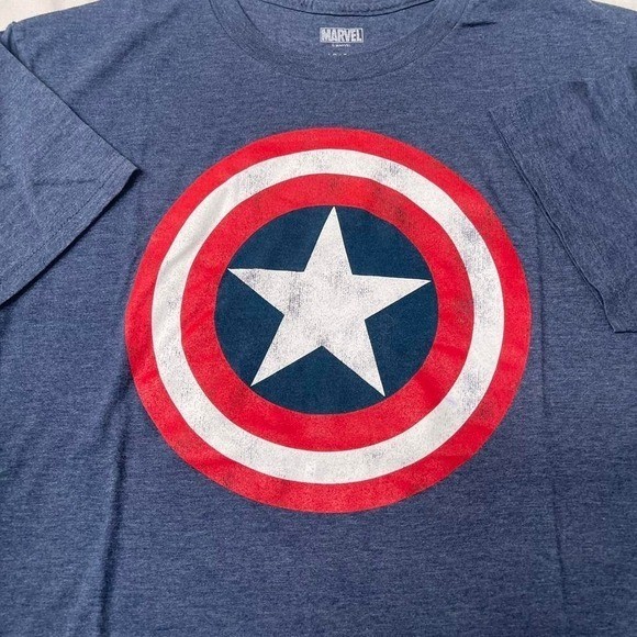 Marvel navy captain America shirt gallery