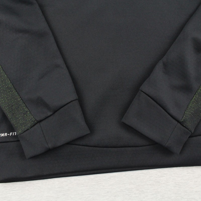 Nike Therma-FIT Shirt Mens M Black Green Training Pullover Polyester Long Sleeve gallery