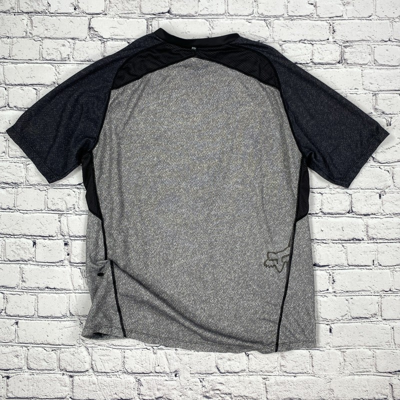 Fox Racing Jersey Mens L Gray Heritage Forged MTB Shirt Short Sleeve Motocross gallery