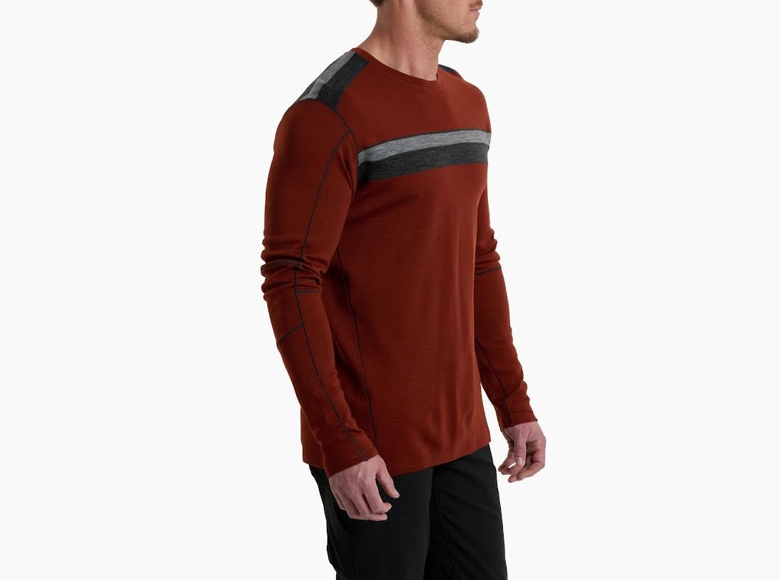 KÜHL Men’s Downhill Racr Merino Crew – Cayenne, AEROKNIT™, MSRP $119 - XL - NWT gallery