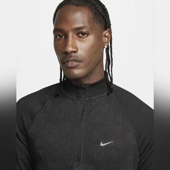 New Nike Pinnacle Running Division Men's 1/2-Zip Running Top Shirt FZ1121-010 L gallery