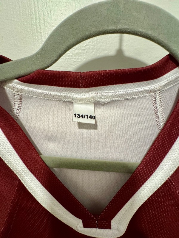 Latvija Hockey Jersey Youth 134/140 Maroon Long Sleeve Latvijas Federacija gallery