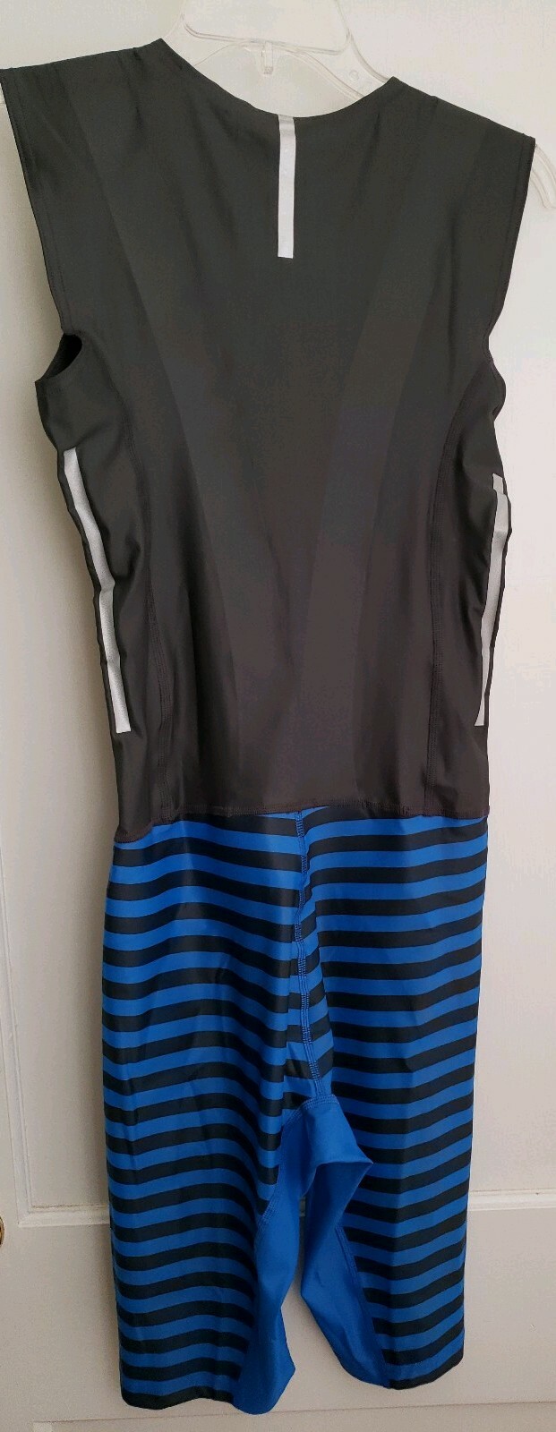 Adidas Wrestling Singlet Bib Suit Men's S OR L Cycling Tri? Blue Black Gray NWT gallery