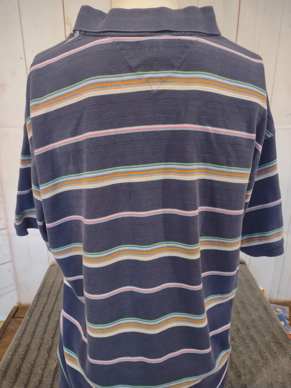 Tommy Hilfiger Multi colored Men's Polo short sleeve shirt pinks purples whites gallery
