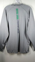 Pro Edge 1/4 Zip Shirt Men’s L Gray Notre Dame Spell Out Logo Lightweight Sports