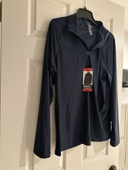 Gerry Men’s Active Quarter Zip Regular Fit Top, Blue, Size M