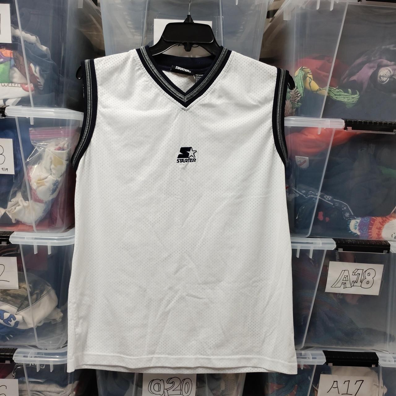 Starter Jersey 5 Medium Polyester Black And White Sports A316ed gallery