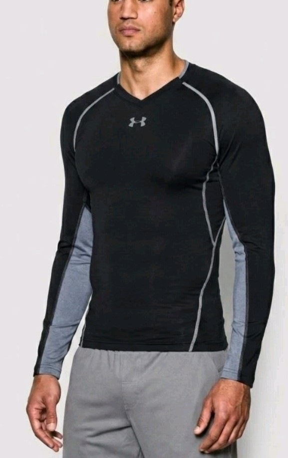 Under Armour Men's ColdGear Long Sleeve Compression Shirt Pullover! Size S gallery