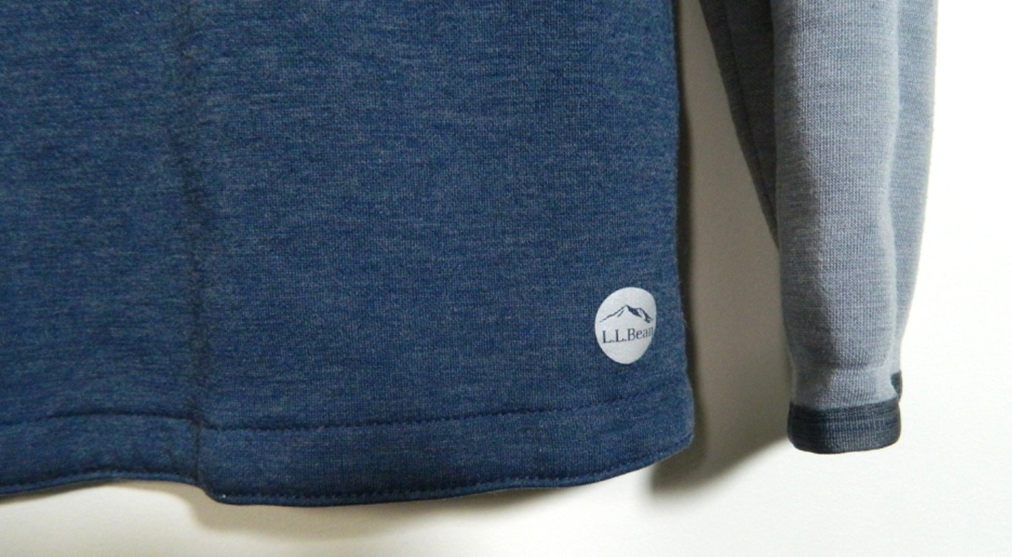 LL Bean Mens S REG Slightly Fitted Long Sleeve Crew Neck Gray/Blue Shirt 513662 gallery