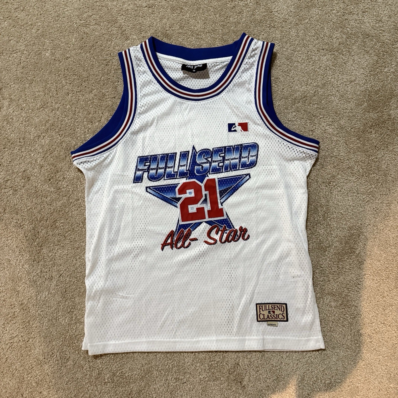 Full Send USA All Star Basketball Jersey White Men’s Size Medium gallery