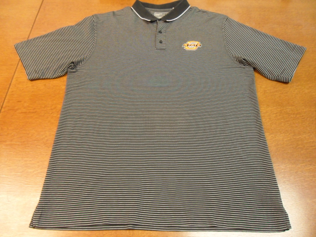 Oklahoma State Cowboys Cutter & Buck CB DryTec Luxe Golf Shirt XXL Black White gallery