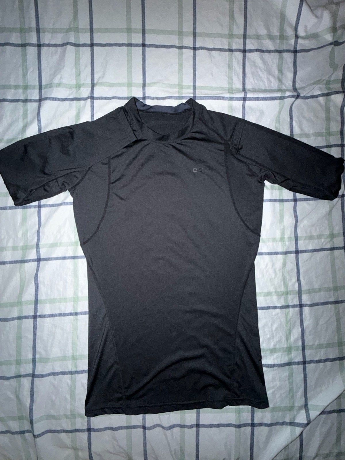 Men’s Tesla Long Sleeve Compression Shirt Size Large Black Workout TSLA gallery