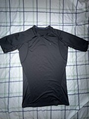 Men’s Tesla Long Sleeve Compression Shirt Size Large Black Workout TSLA