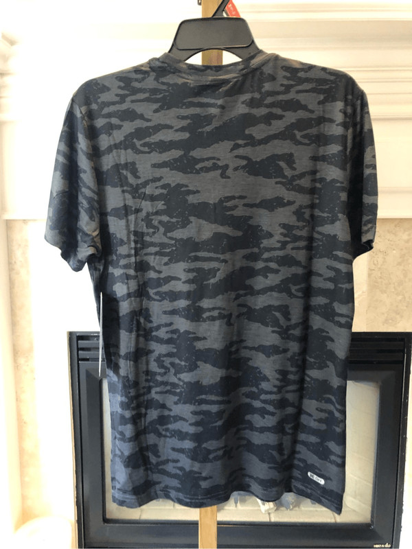RBX Men’s X-Train Performance Gray Camouflage Short Sleeve T-Shirt Size S NWT gallery