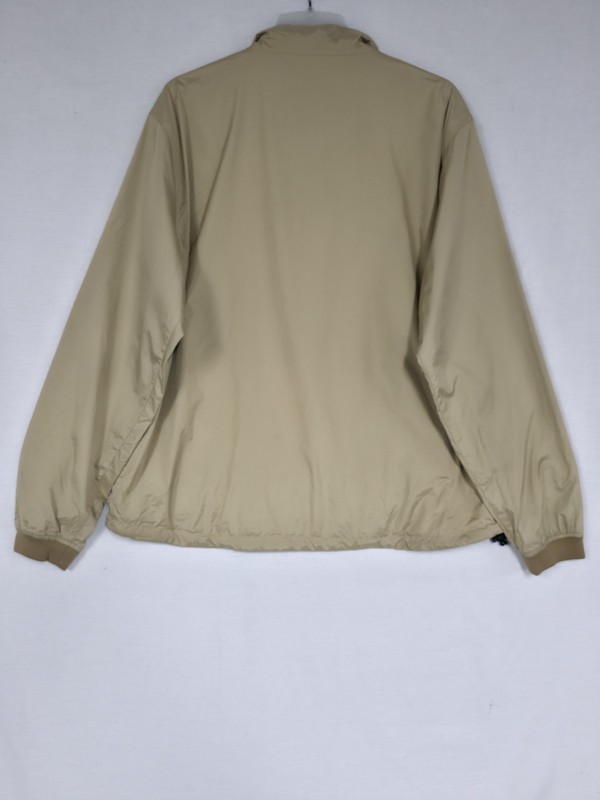 Peter Millar Element 4 Wind 1/4 Zip Pullover Golf Vented Jacket Khaki/Tan Sz XL gallery
