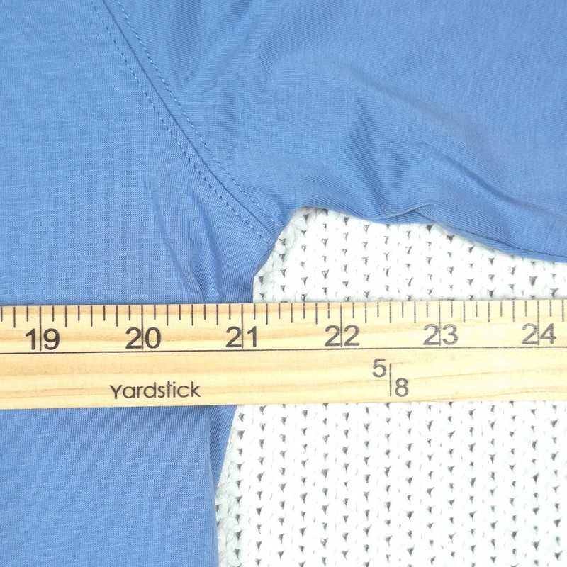 Kenneth Cole Active Tech LS Tee Shirt Sz XL Willow Blue Stretch Soft Curved Hem gallery
