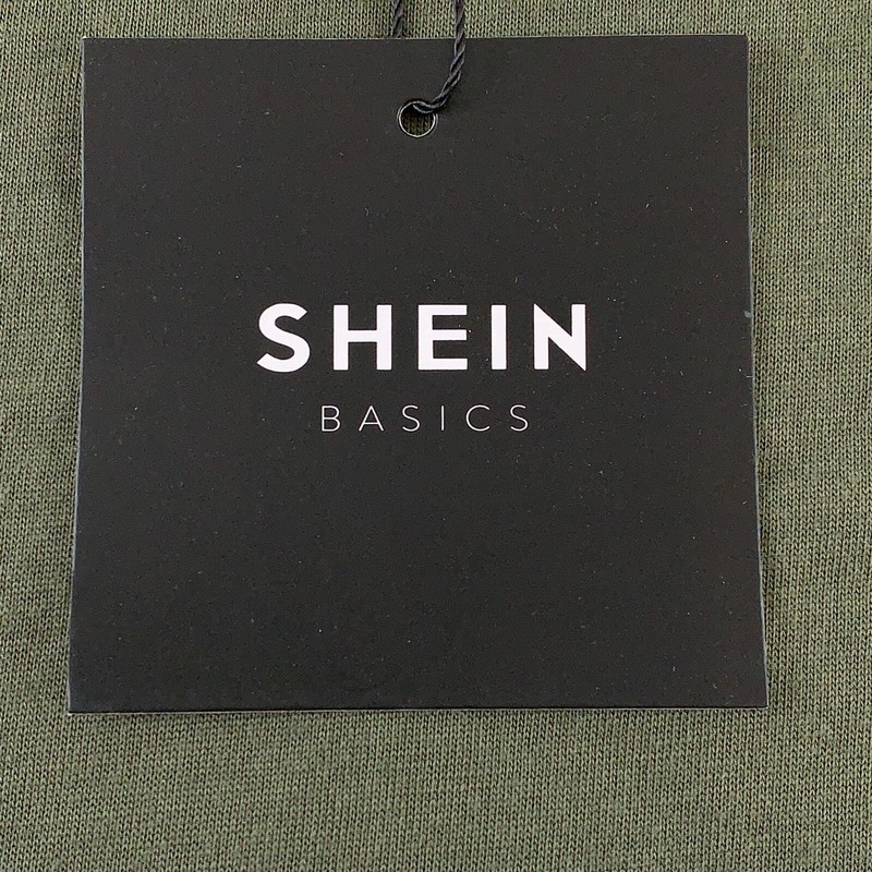 SHEIN BASICS Men's Size Large (40) Solid Army Green Crew Neck Tank Top NWT gallery