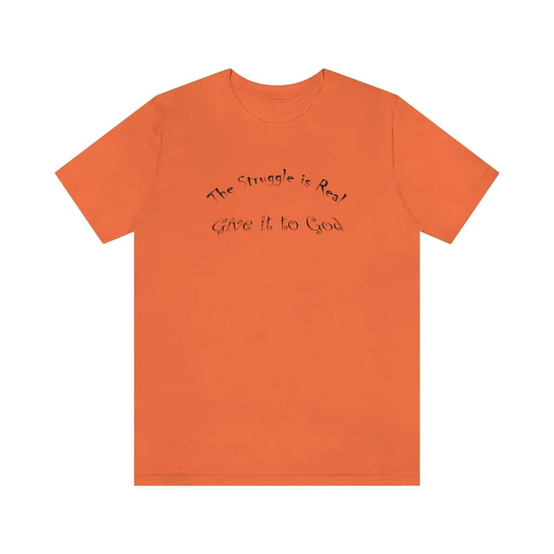 Bella & Canvas Short Sleeve Tee "The Struggle is Real" black graphic 2 gallery