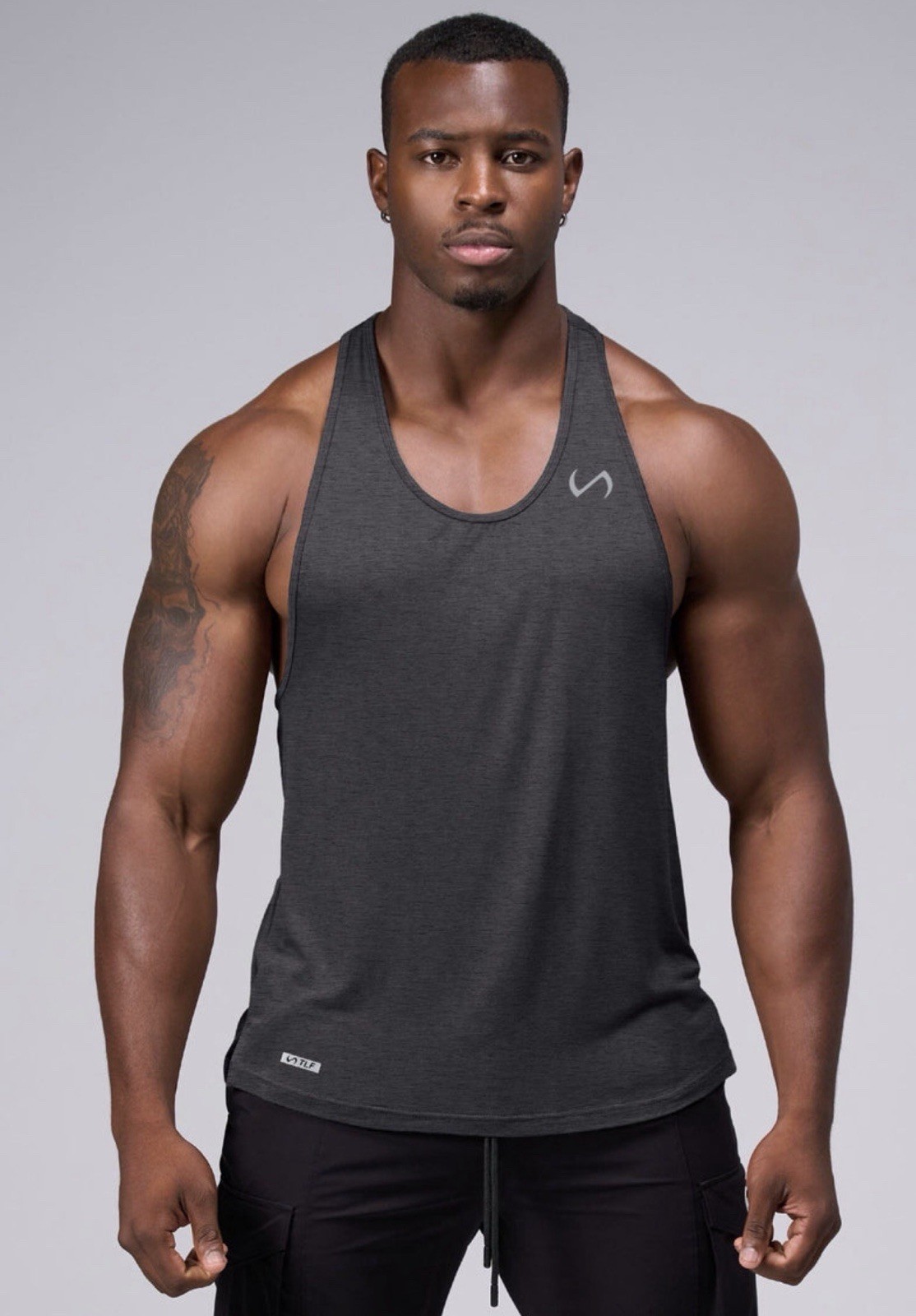 TLF Men’s Tactic Tank Top Charcoal Heather Color Size Large NWT gallery