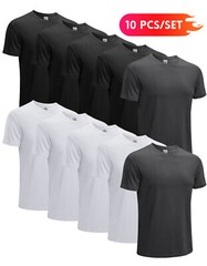 10X Men Athletic T-Shirt Running Workout Quick Dry Moisture Wicking Short Sleeve
