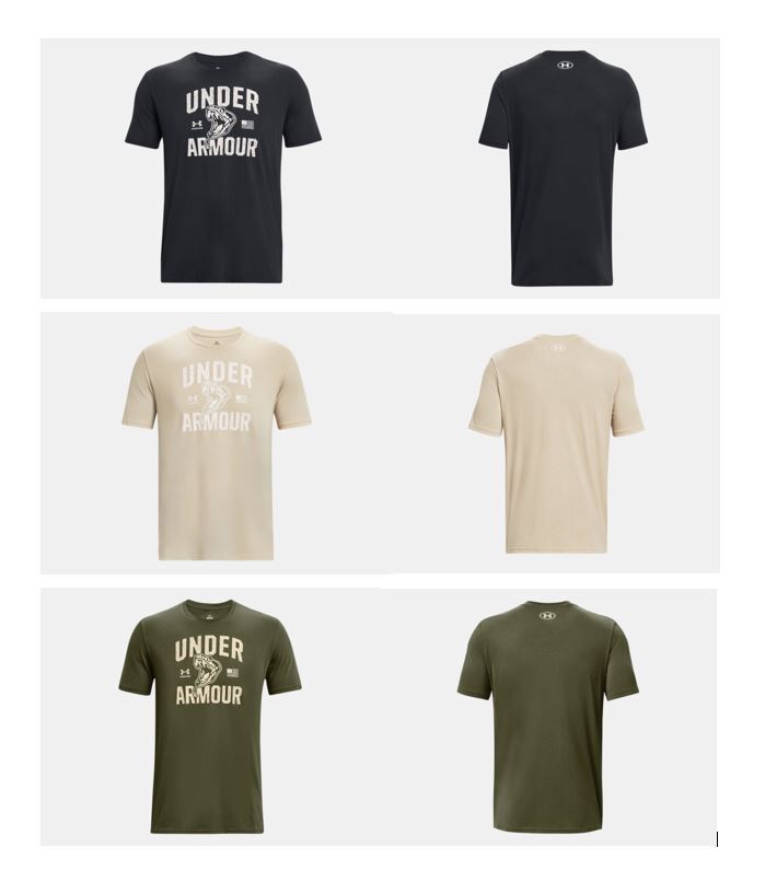 Under Armour Mens UA UA Freedom Amp 1 Short Sleeve Graphic T-Shirt SS Tee gallery