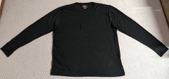 Terramar Mens X Large Black 100% Polypropylene Long Sleeve Shirt 24