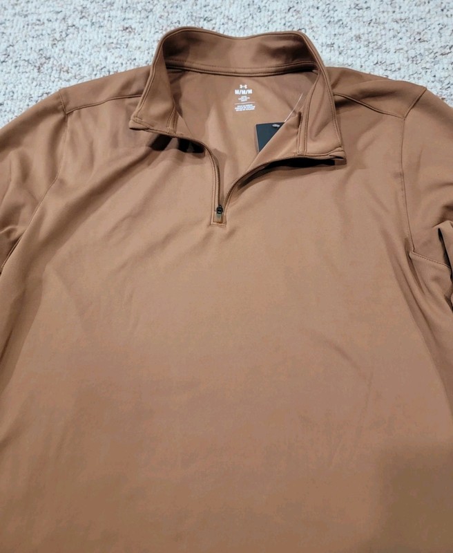 Under Armour UA Movement 1/4 Zip Pullover Tundra Brown 1387434-253 Men Sz Medium gallery