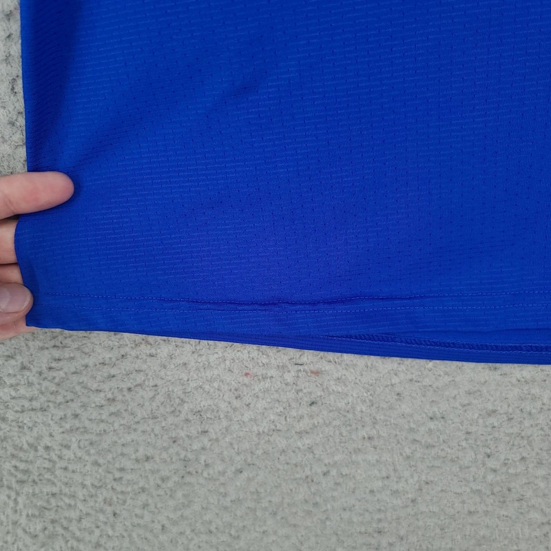 Gymshark T Shirt Mens Small Arrival Royal Force Blue Crew Long Sleeve Workout gallery