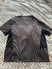 Mens Reebok Athletic Shirt Grey And Black XL Short Sleeve