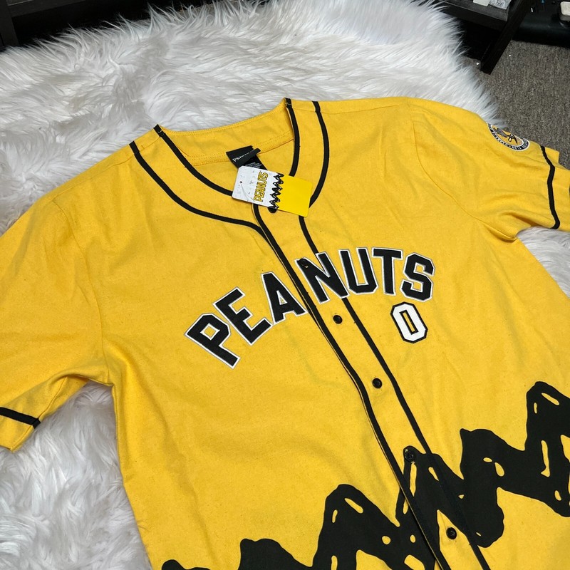 PEANUTS CHARLIE BROWN BASEBALL JERSEY SHIRT gallery