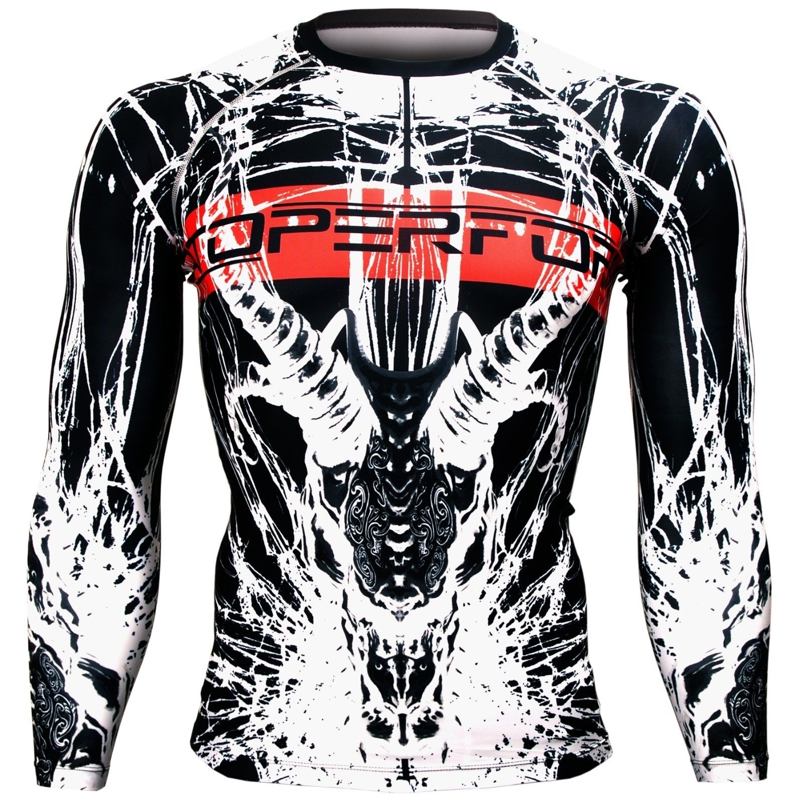 [FX-122] BTOPERFORM Compression Skin Tight Base layer Rash guard MMA Training gallery