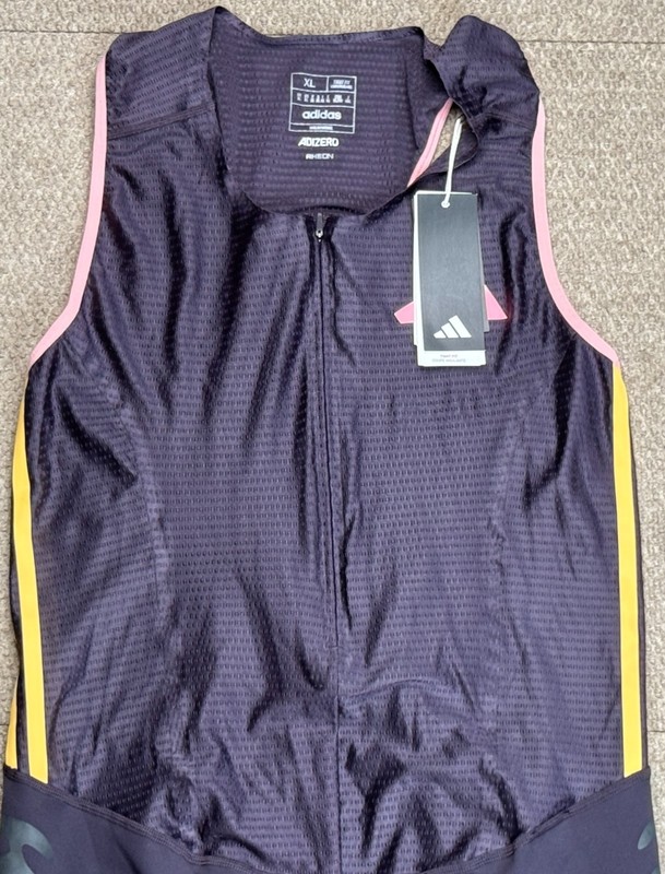 Adidas Adizero Promo Rheon Running Carrera Tight Fit Sleeve Suit Size XL gallery