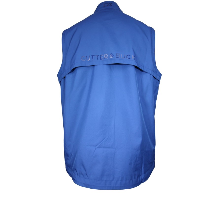 Men's Blue Cutter & Buck Mesh Lined Vented Golf Vest, Size Large Tall gallery