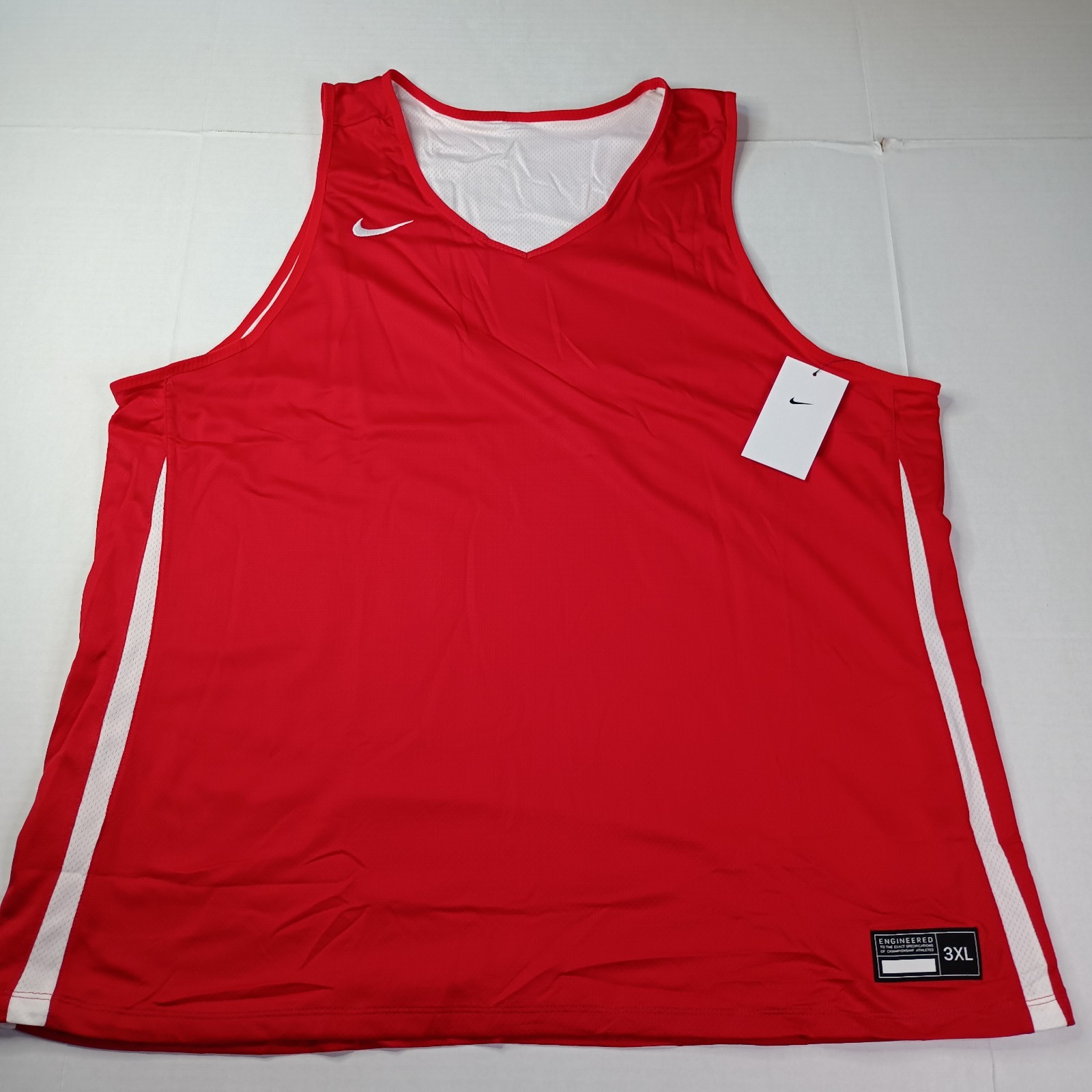 Nike Dri-FIT Basketball Jersey Men's Size 3XL Red White Reversible DN5212-658 gallery