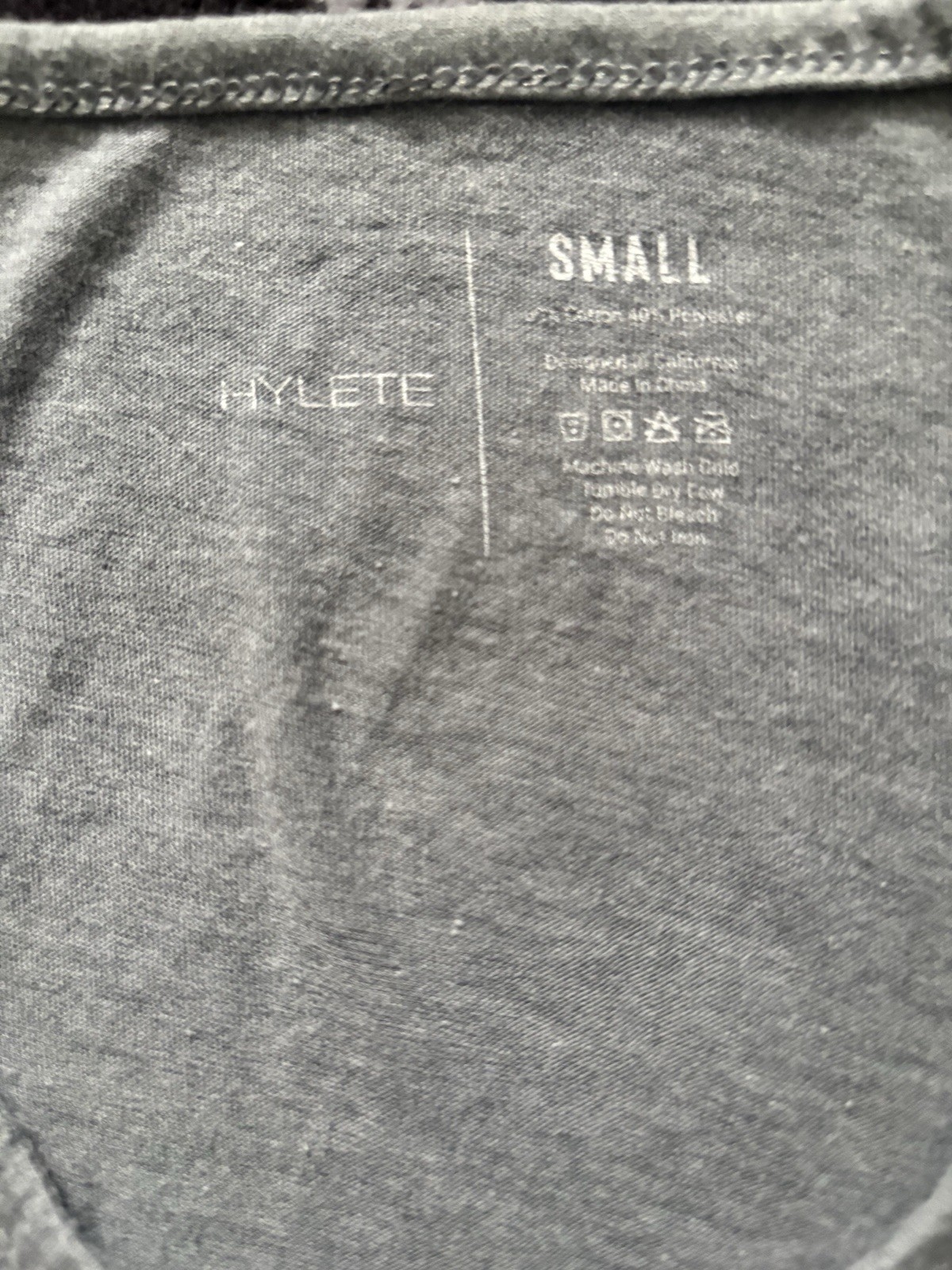 HYLETE Men's Gray Logo Tank Top Size Small Neck Athletic Fit gallery