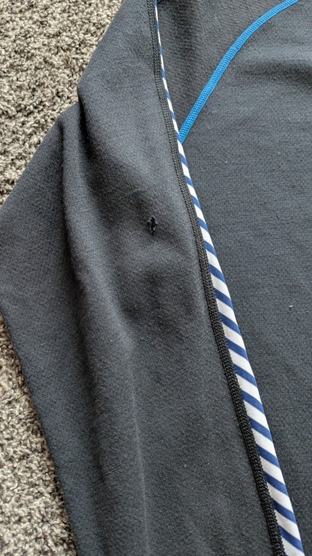 Men's HELLY HANSEN Warm Gray Blue Base Layer Wool Blend Top Size XL LIFA gallery