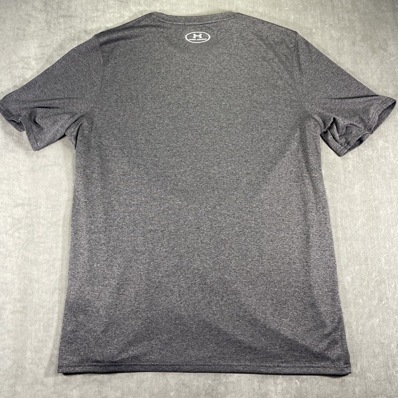 Under Armour Heatgear Men's Large Gray Short Sleeve Athletic Loose T Shirt gallery