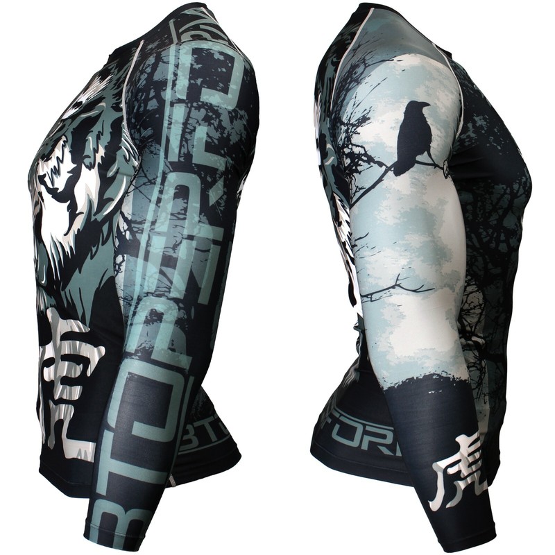 BTOPERFORM FX-166 NIGHT TIGER Compression Rash guard Under Base layer Gym MMA gallery